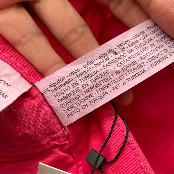 π ZARA HOT PINK DENIM COTTON SKORT! - Picture 9 of 12